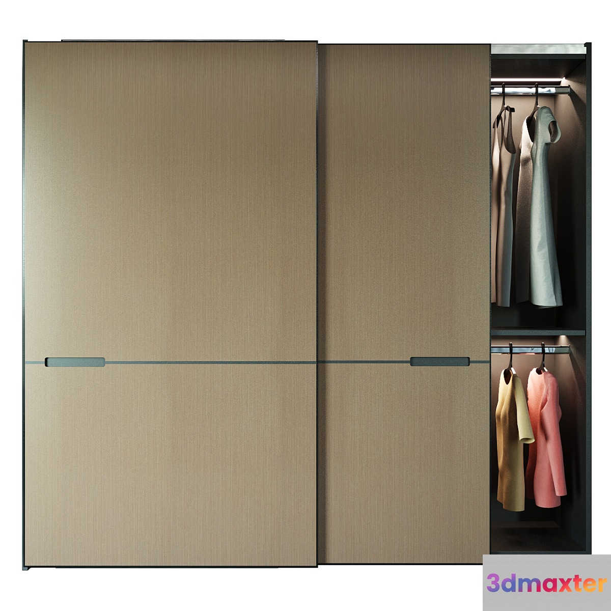 Modern laconic wardrobe 3D Max