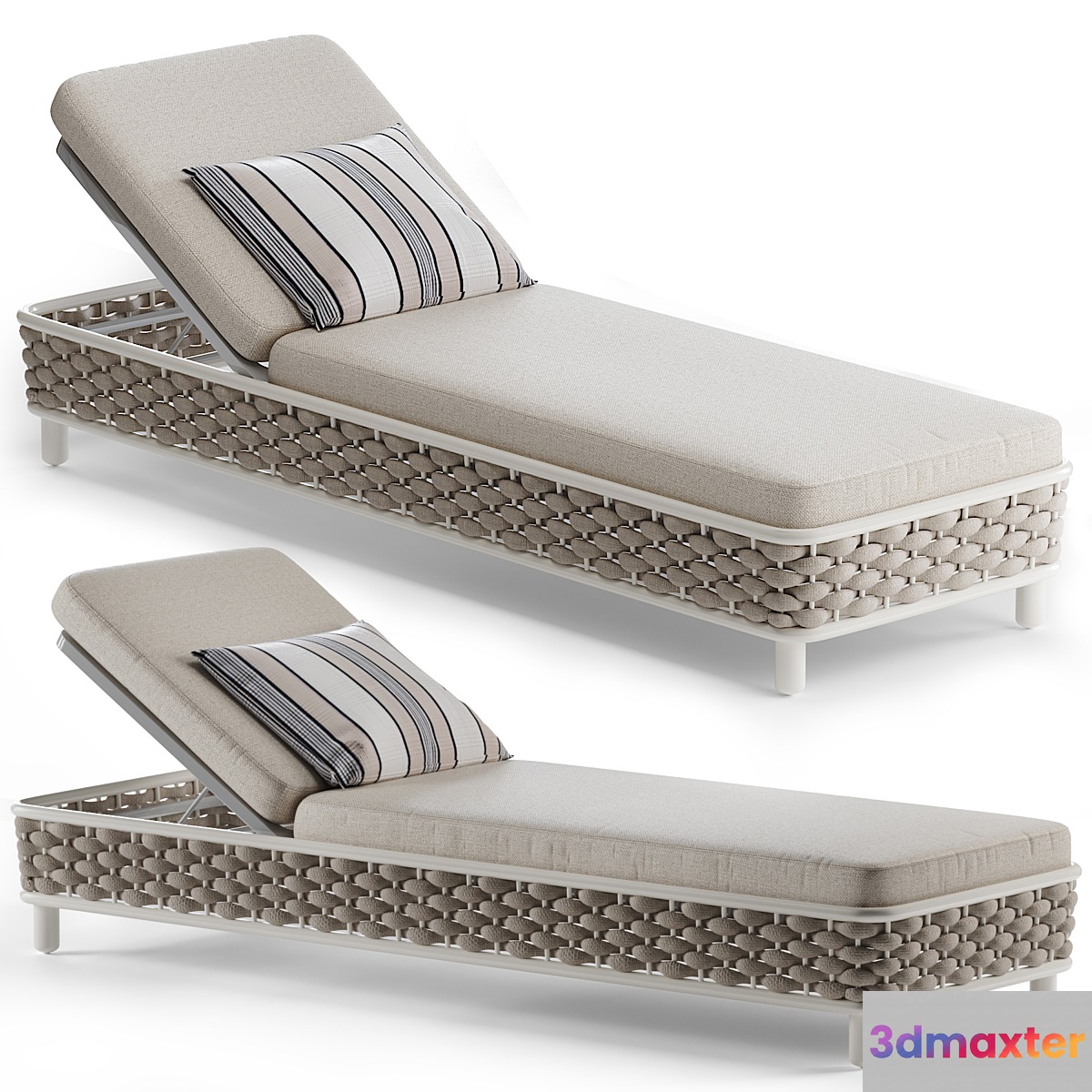 LEON Sunlounger daybed 3D Max