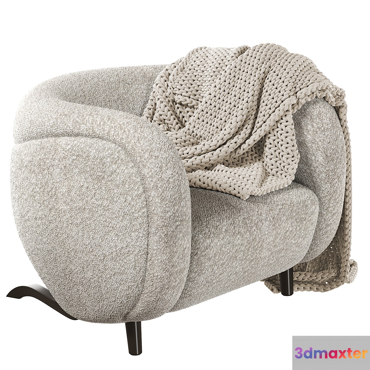 Armchair Pierre Augustin Rose LE MINITORE