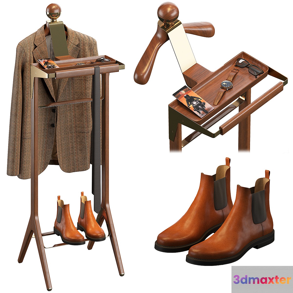 Honorific The Classical Valet Stand 3D Max