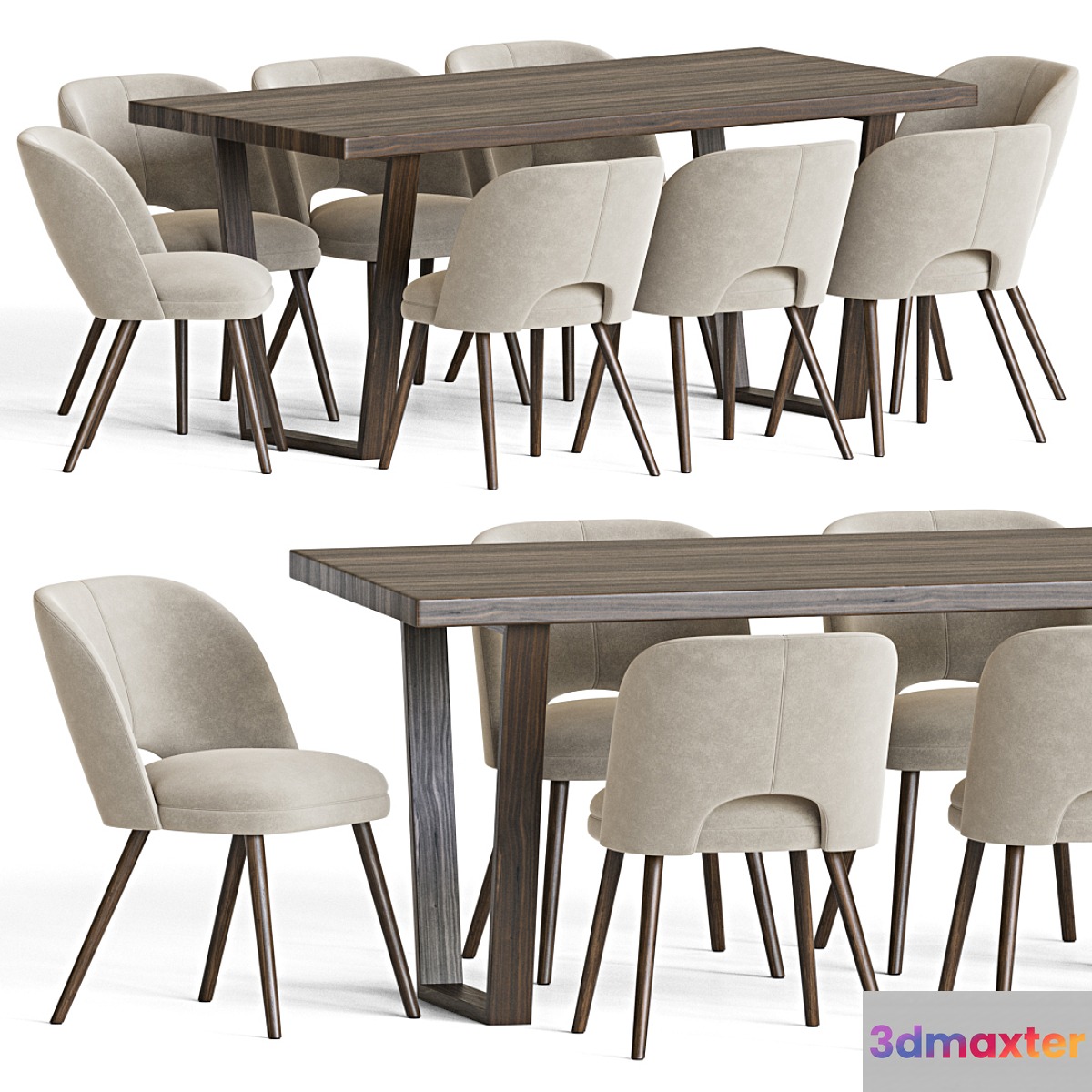 Dining Set 20 3D Max