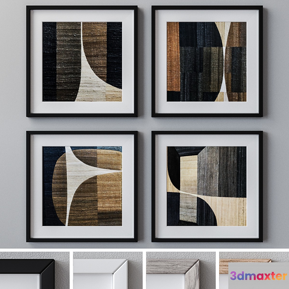 Photo Frames Set 1029 3D Max