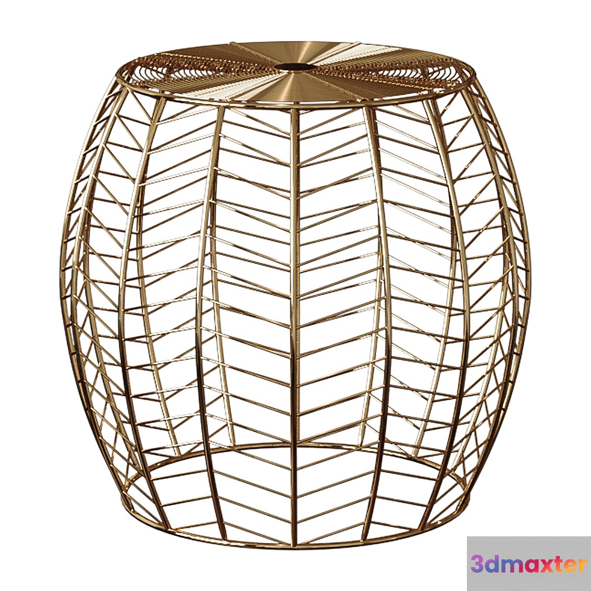 Brass Ronna table 3D Max