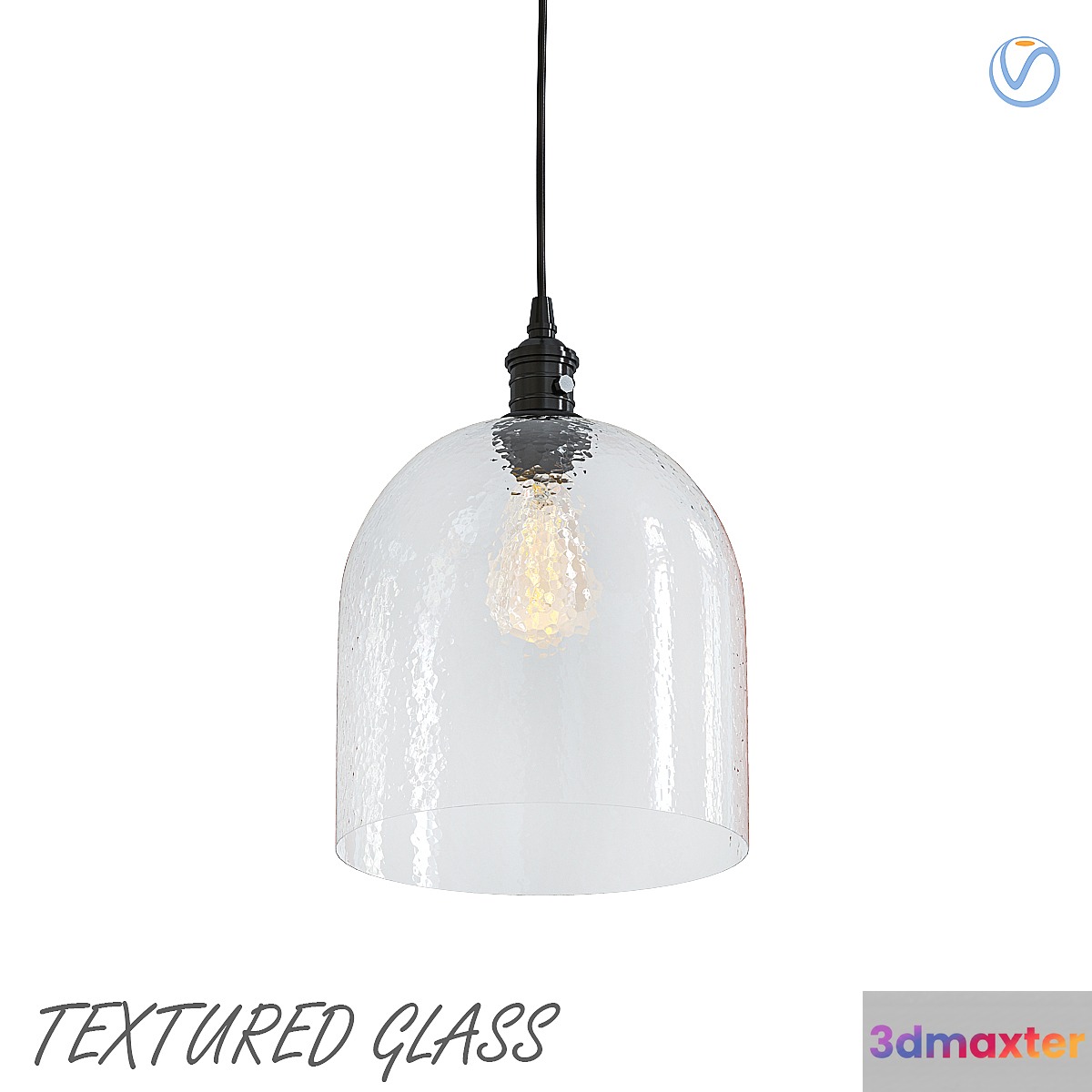 Textured glass 3D Max