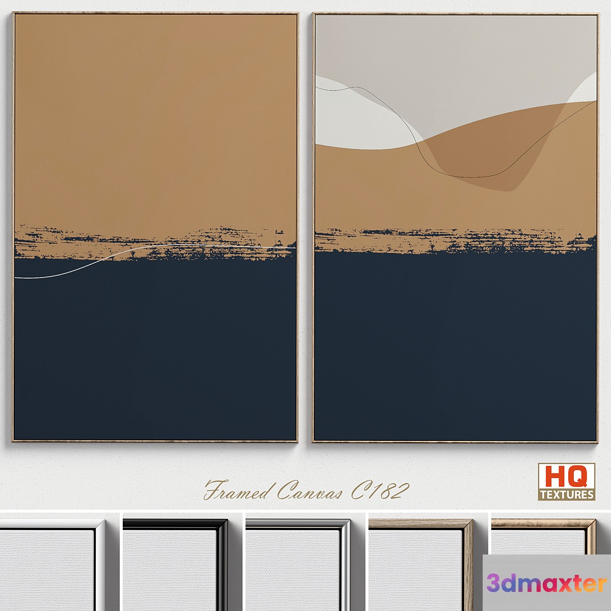 Large Living Room Wall Art C-182 3D Max