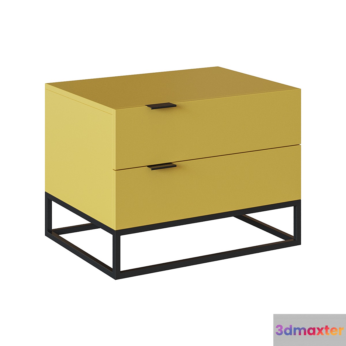 Estetico bedside table yellow
