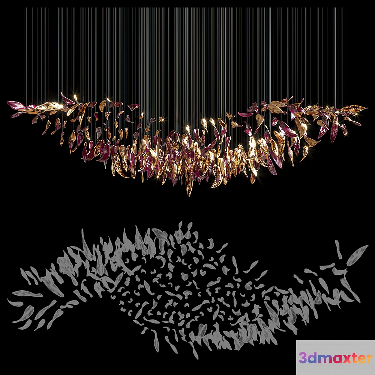 Chandelier Light Vargov 3D Max