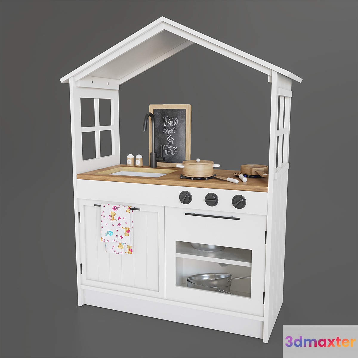 Pottery Barn My First Farmhouse Play Kitchen 3D Max