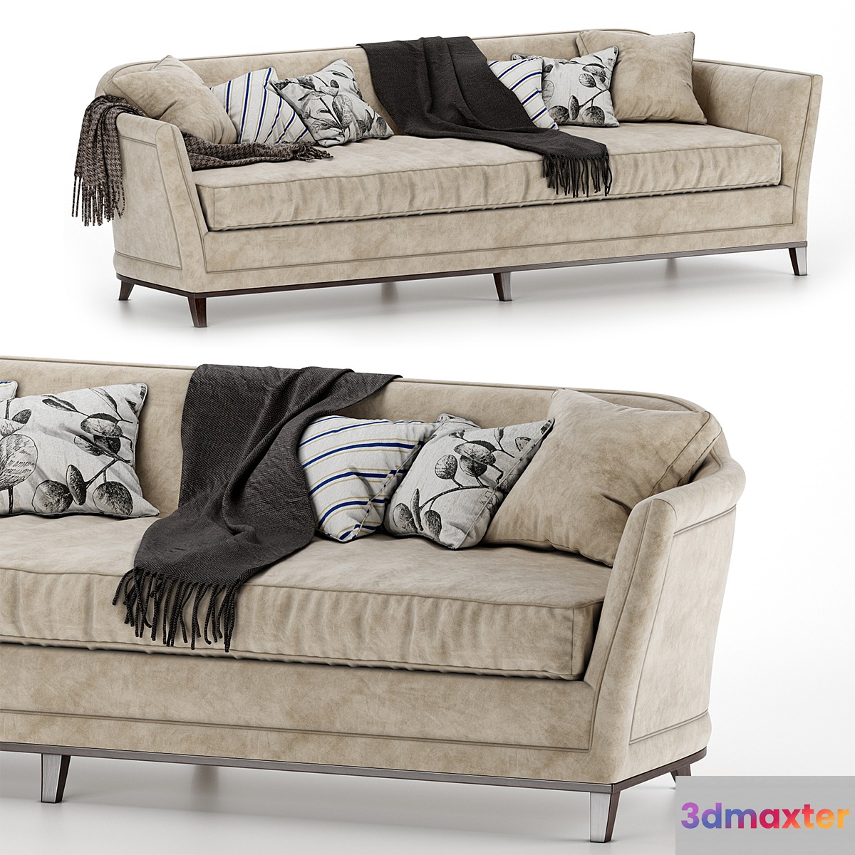 Bend the rules Caracole sofa 3D Max