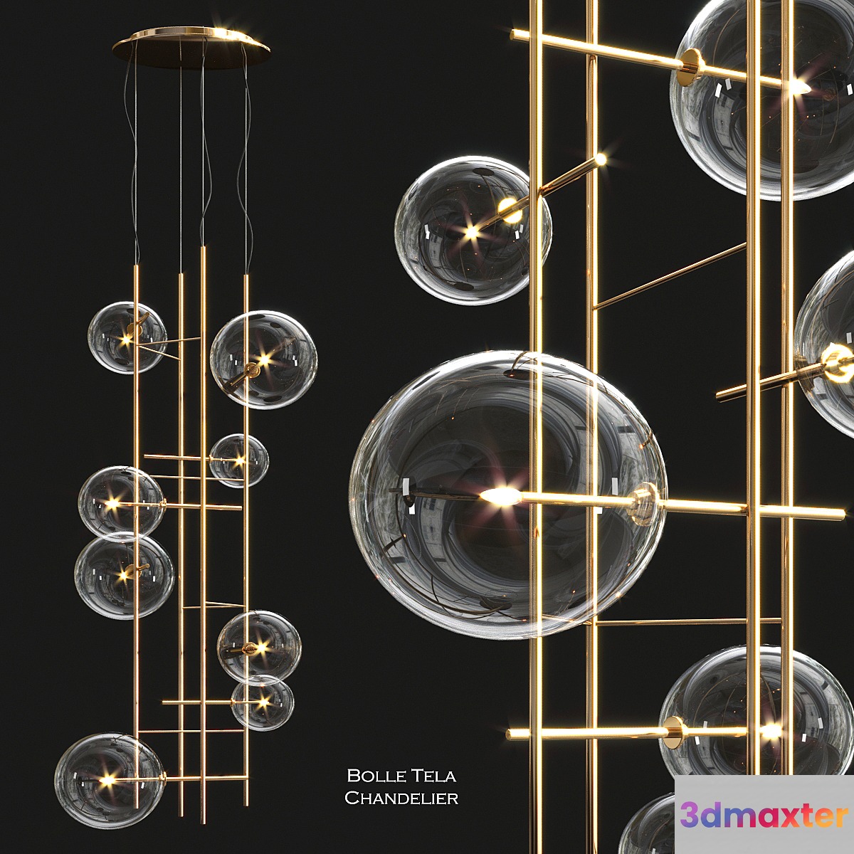 Bolle Tela Gallotti & Radice Channdelier 3D Max