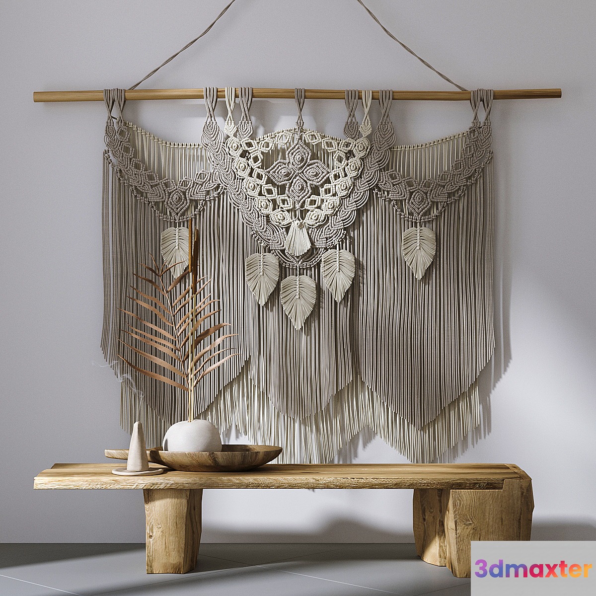 Decorative set with panels Macrame # 2