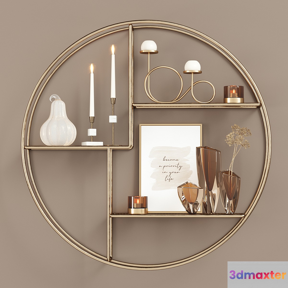 Salvage Wire Shelf Gold