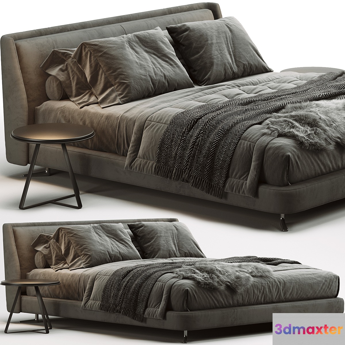 Minotti spencer bed - No.3 3D Max