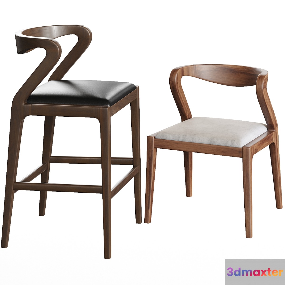 Sossego Duda stool 3D Max