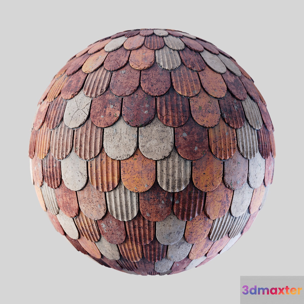 Ceramic Roof Tiles 3D Max