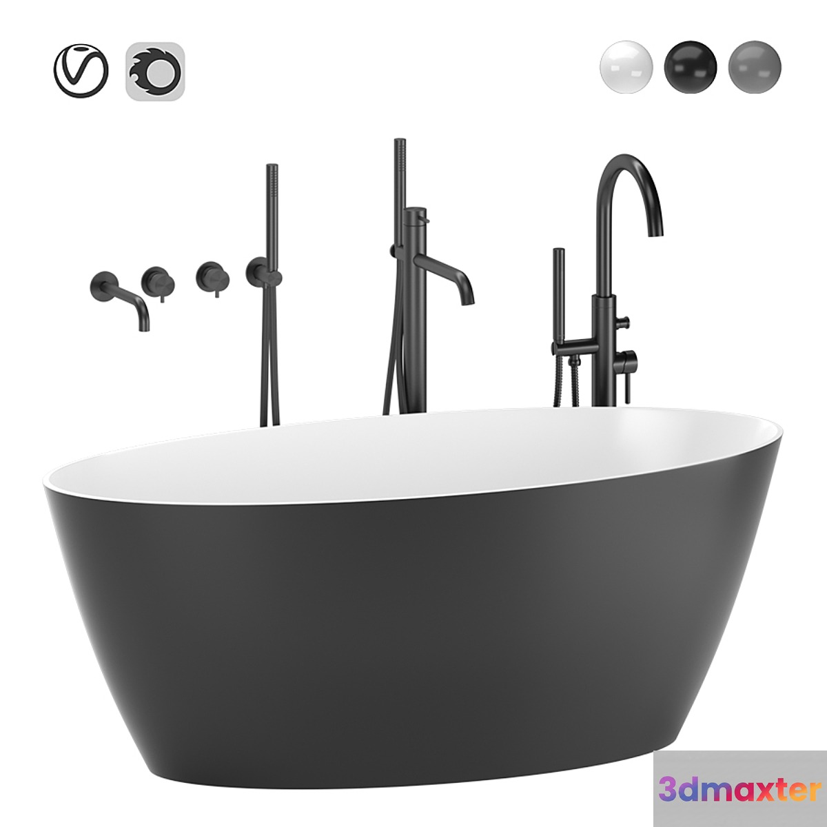 Omnires Siena Bath 3D Max