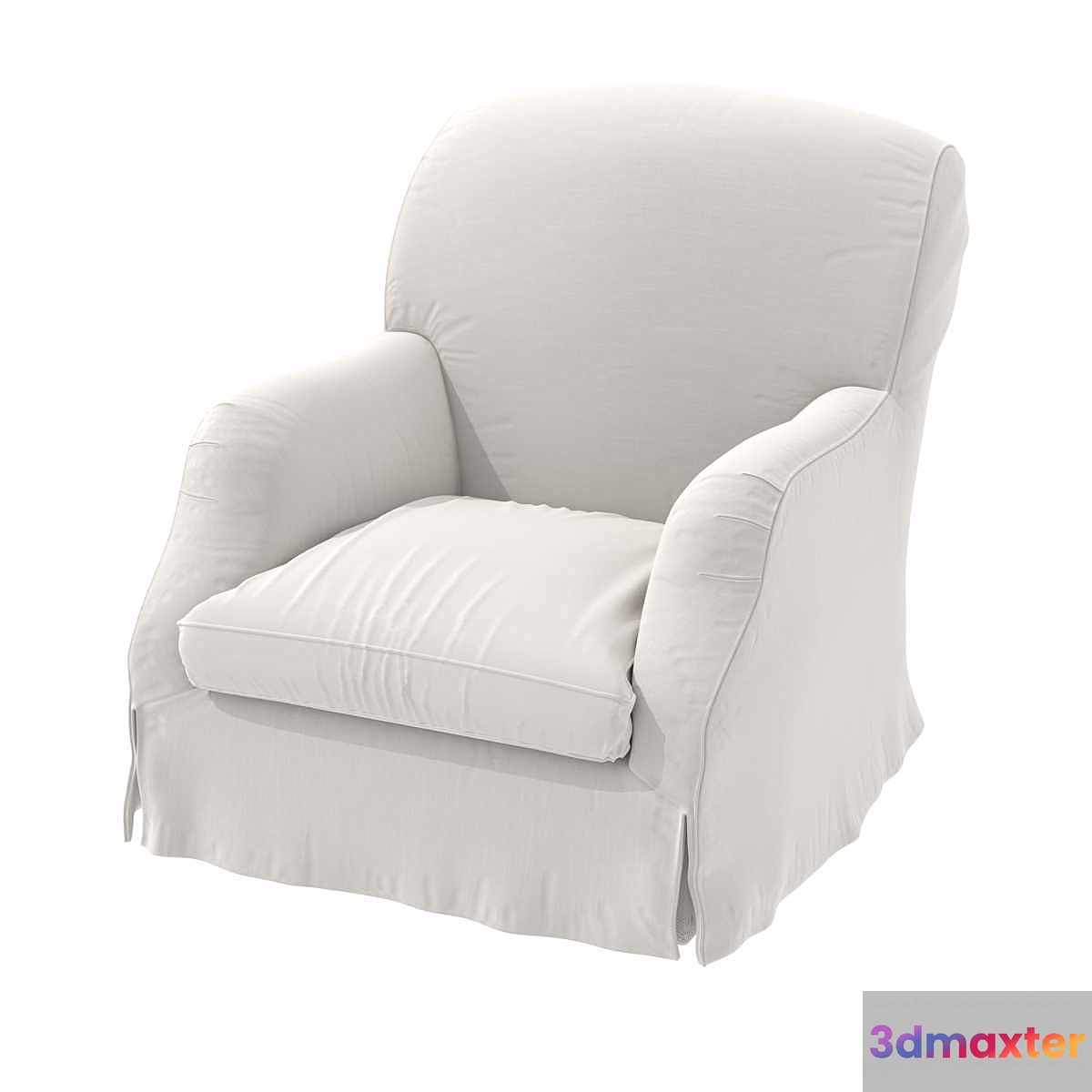 Custom made slipcovered chair - No.2