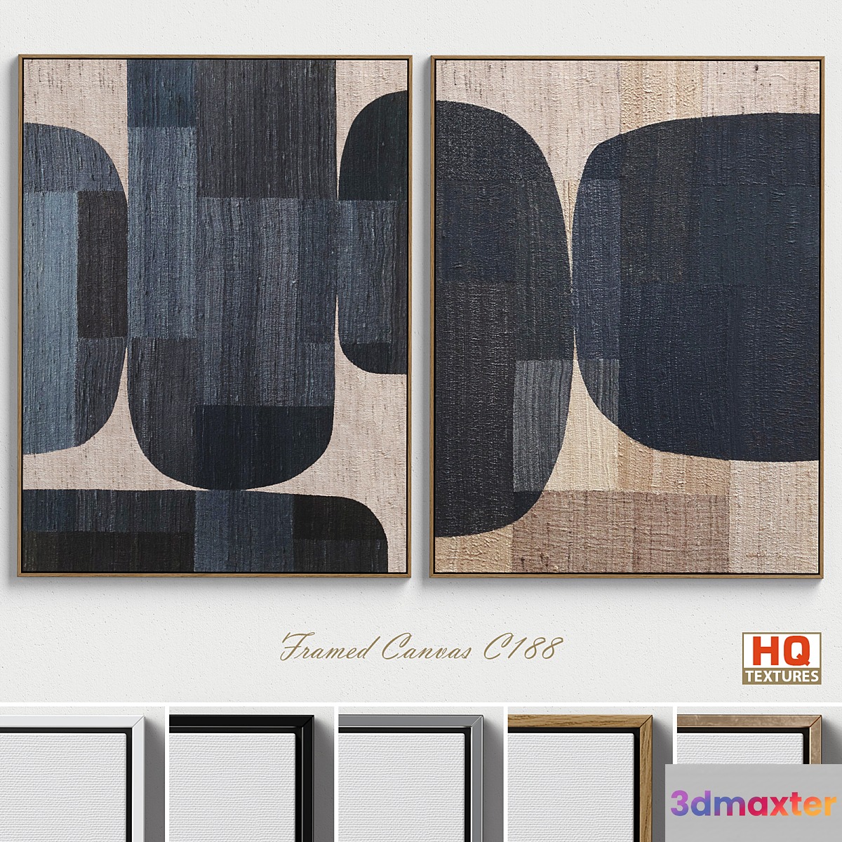 X + l Handwoven Stitched Wall Art C-188 3D Max