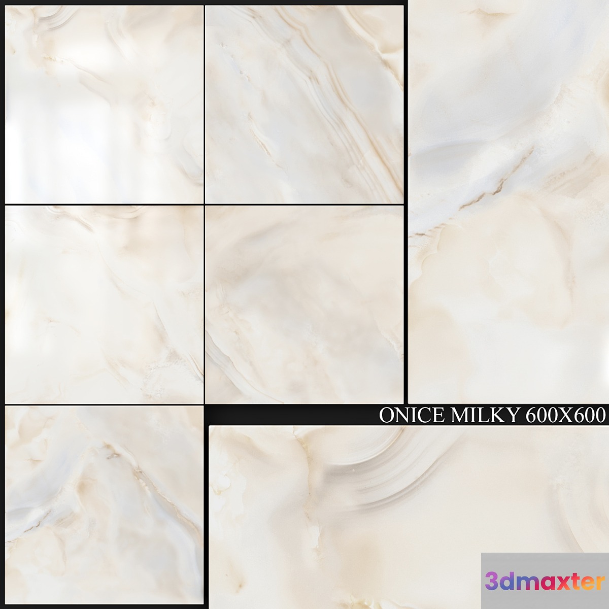 Kerranova Onice Milky 600x600 3D Max