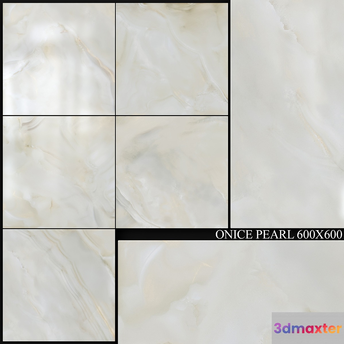 Kerranova Onice Pearl 600x600 3D Max