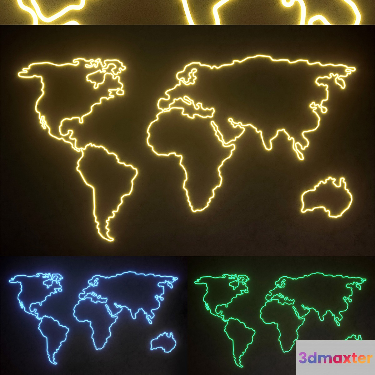 Light modules. Set 46. Neon 3D Max
