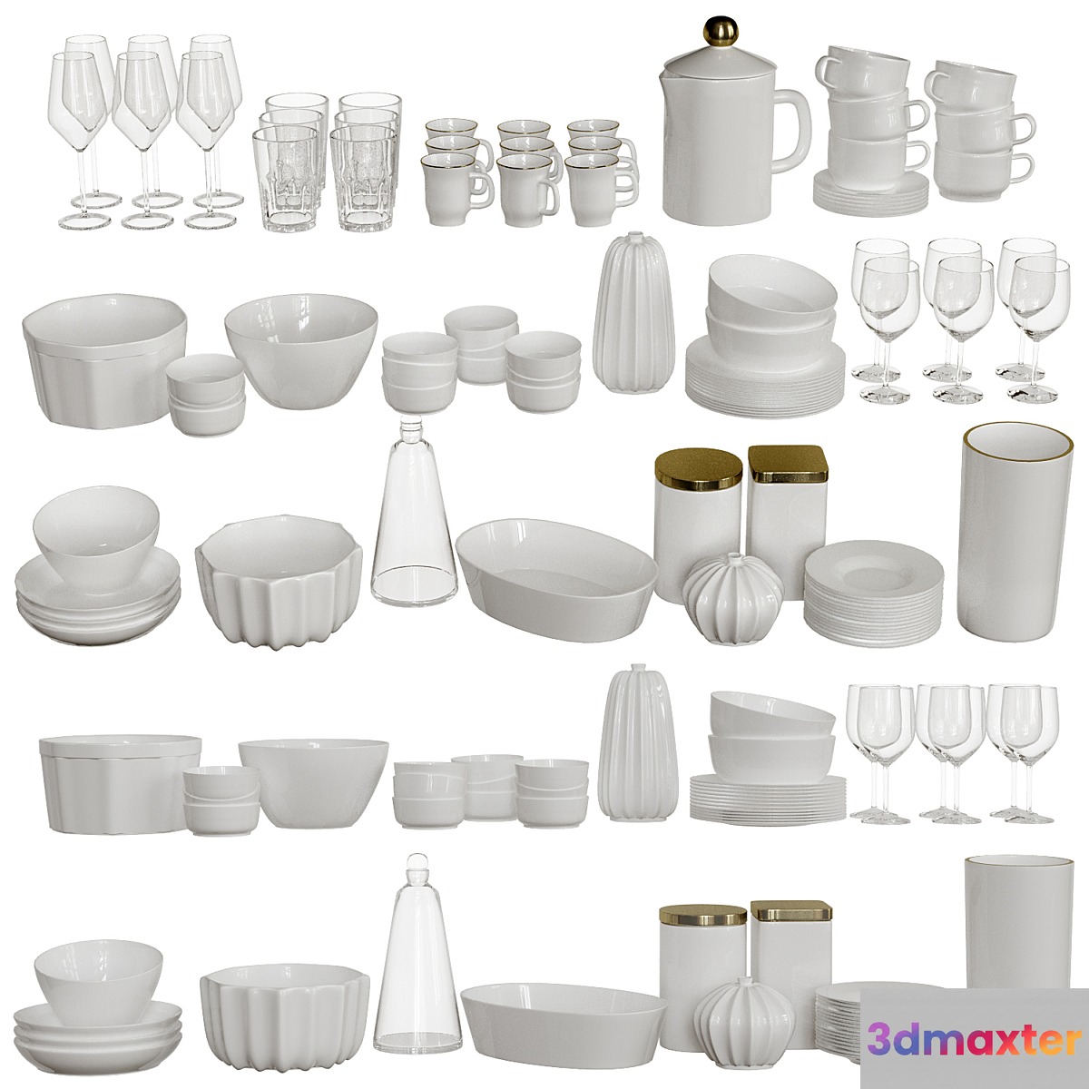 Set of dishes