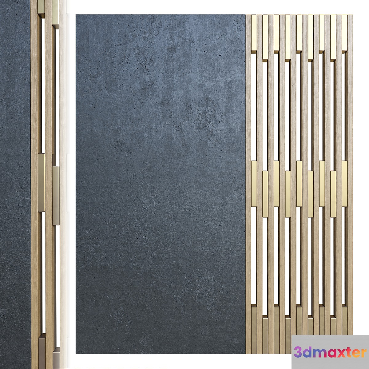 Partition with slats 3D Max
