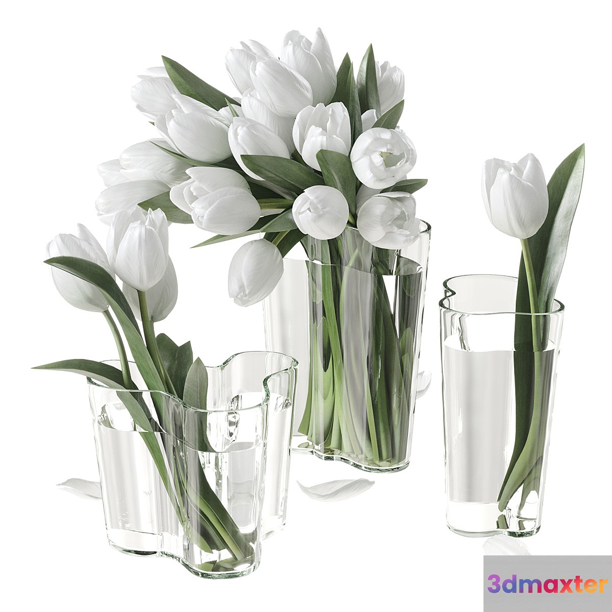 Bouquet of tulips - No.2 3D Max