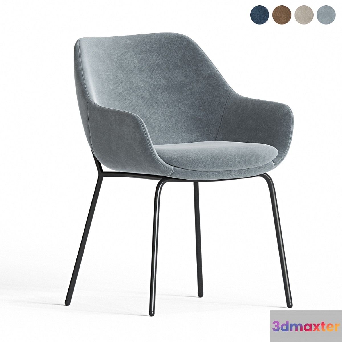 Savile Tub Dining Chairs 3D Max