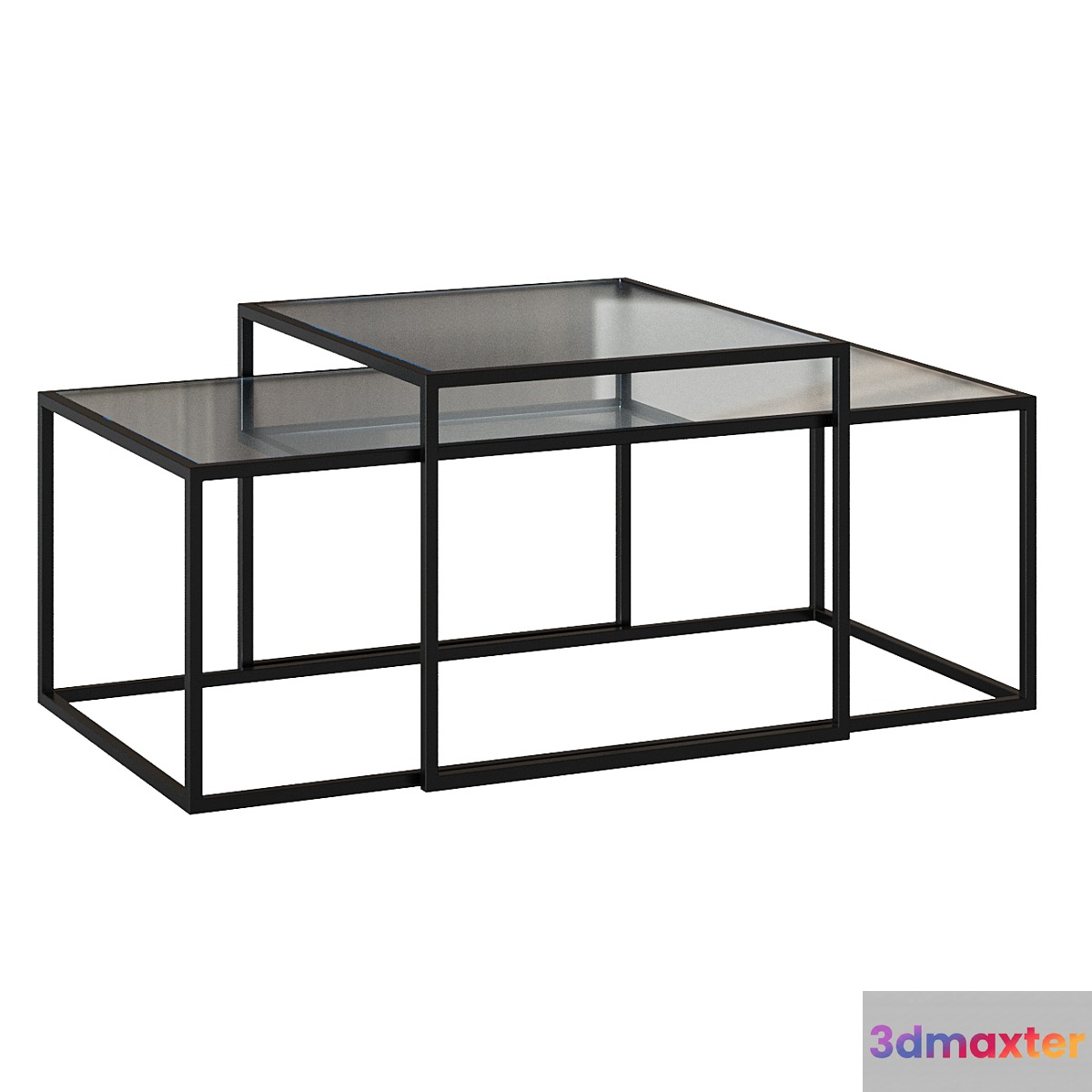 Set of 2 tables Akemi 3D Max