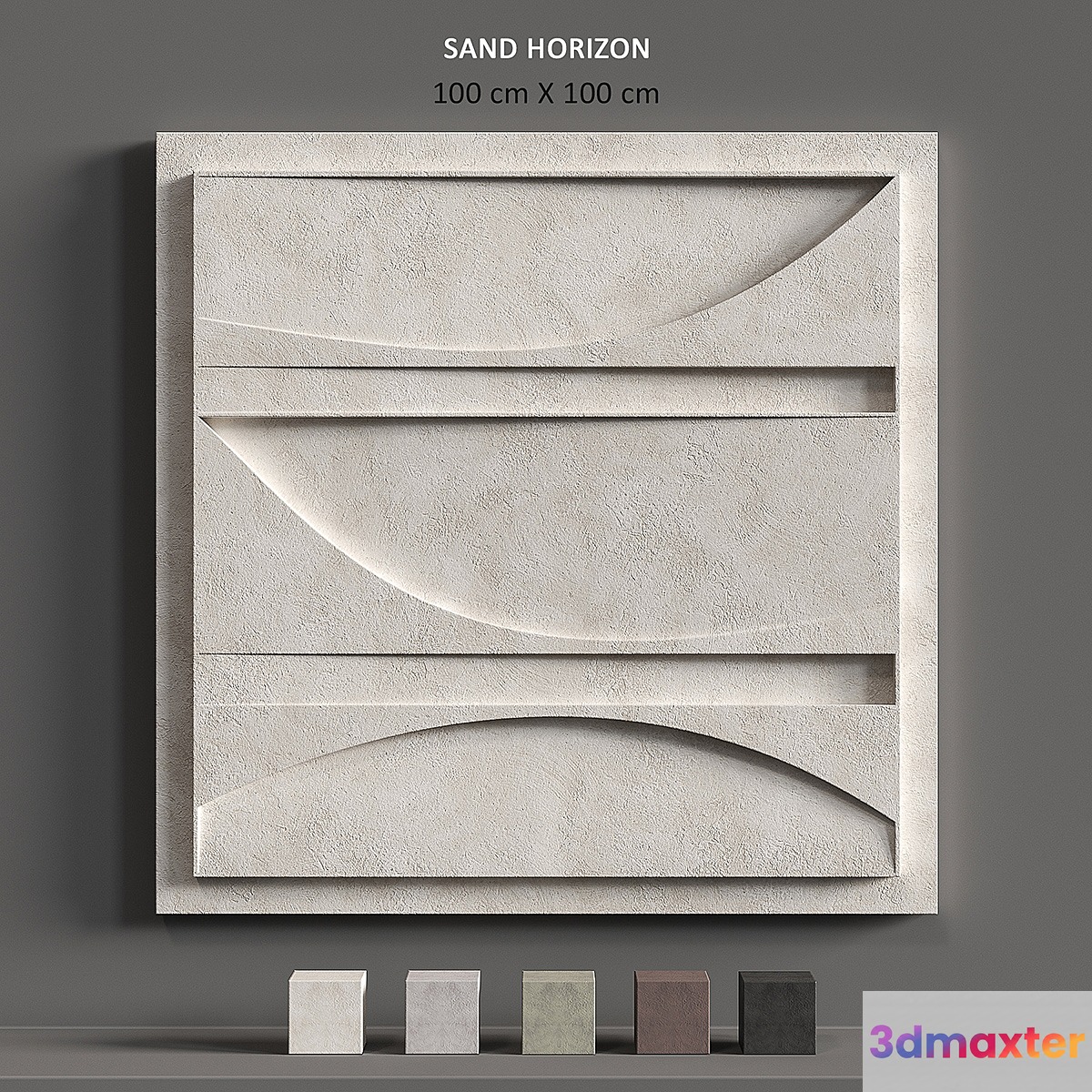 Relief SAND HORIZON 3D Max