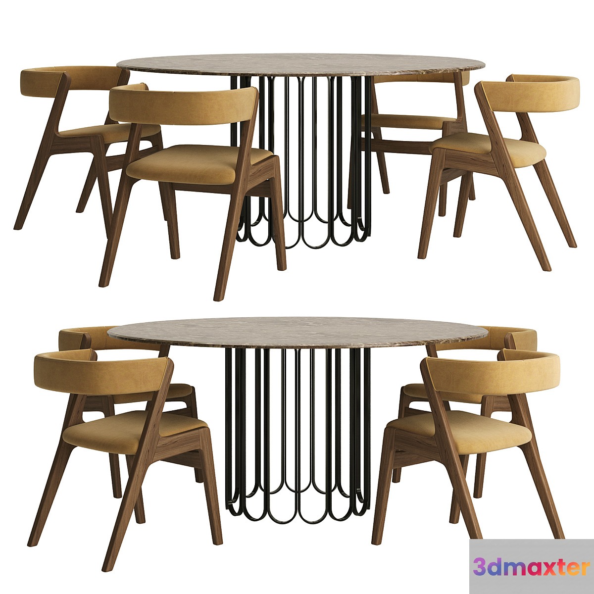 Table CHERYL + chairs MONACO by LASKASAS Table CHERYL + chairs MONACO by LASKASAS