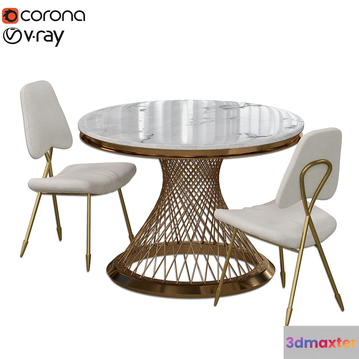 Dinning set 3D Max