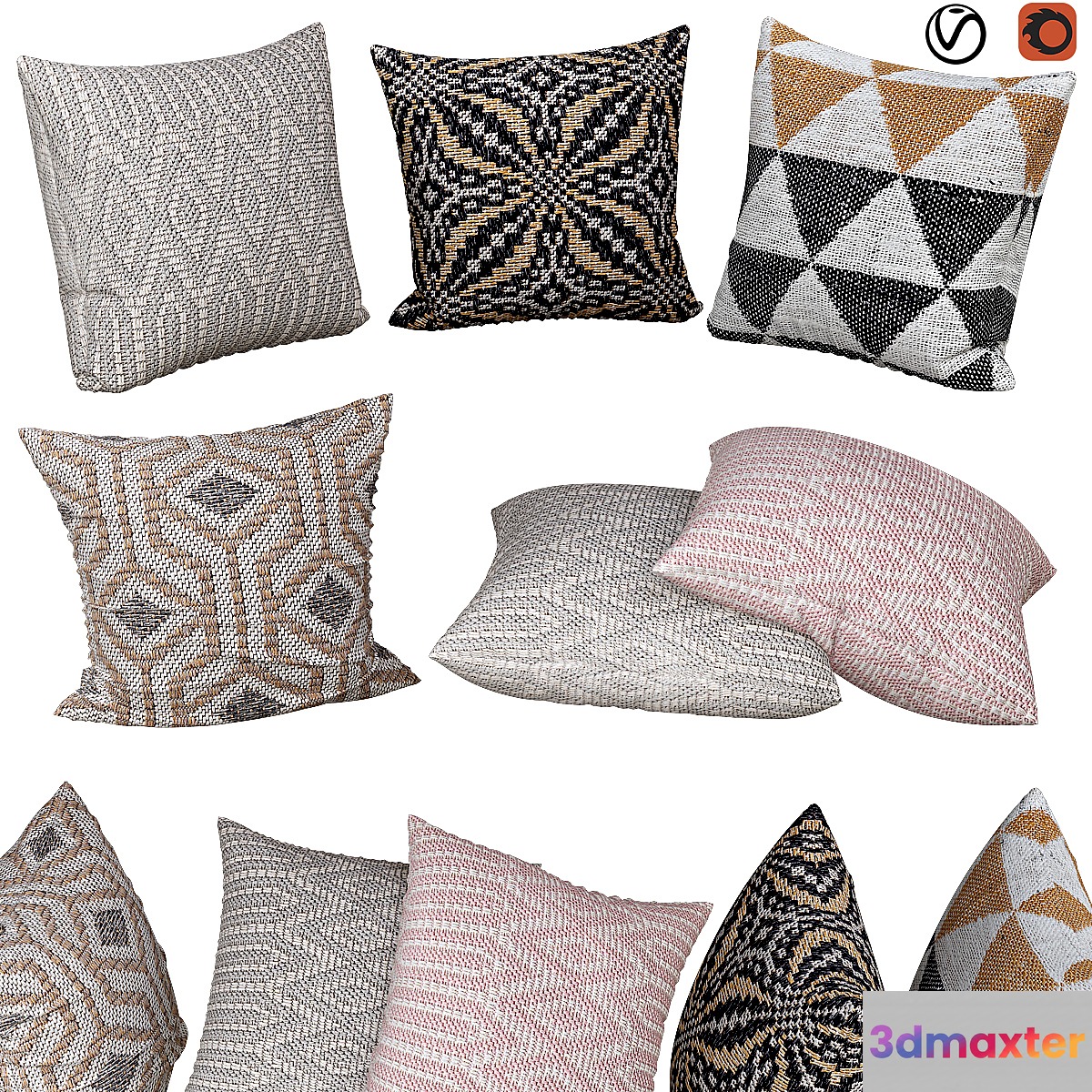 Decorative pillows | No. 066 3D Max