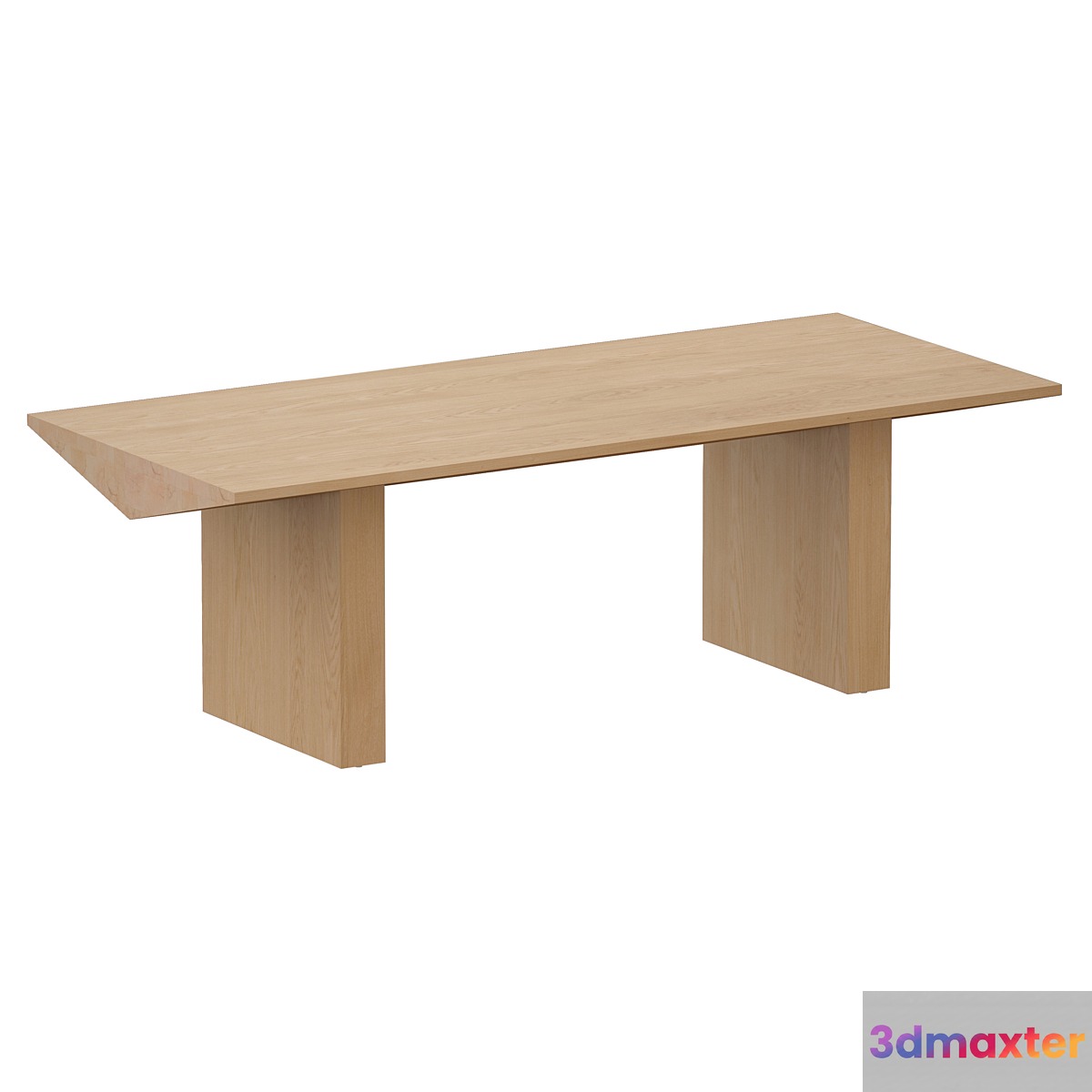 Van Natural Wood Dining Table (Crate and Barrel) 3D Max
