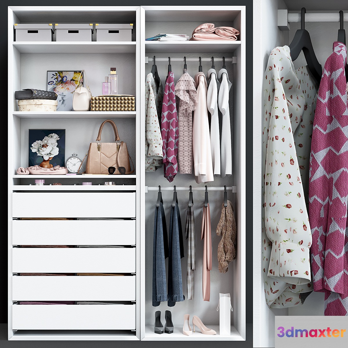 Wardrobe Ikea Pax 3D Max Wardrobe Ikea Pax 3D Max