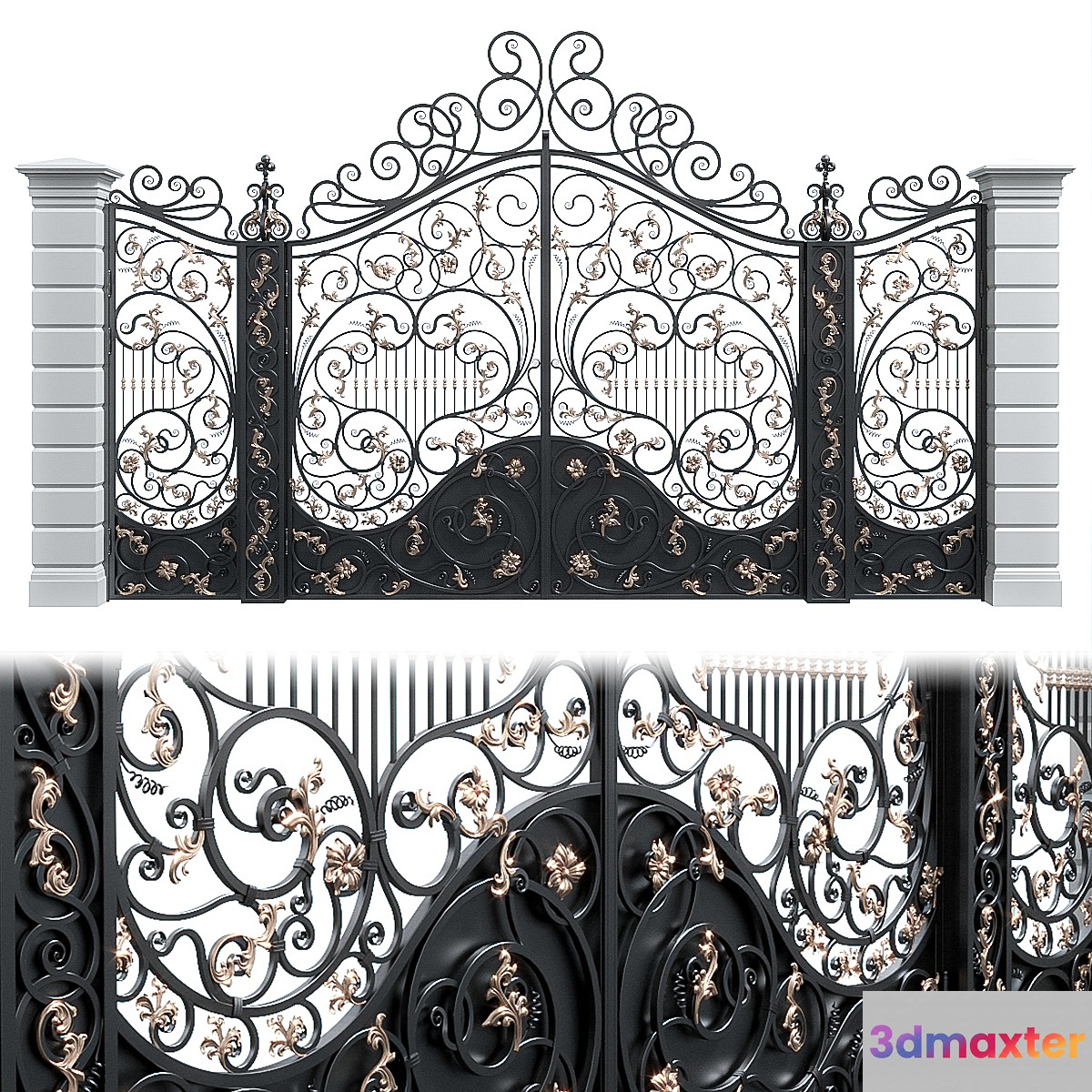 Classic gate - No.2 3D Max