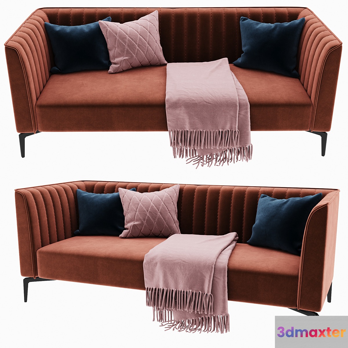 Filament triple sofa 3D Max