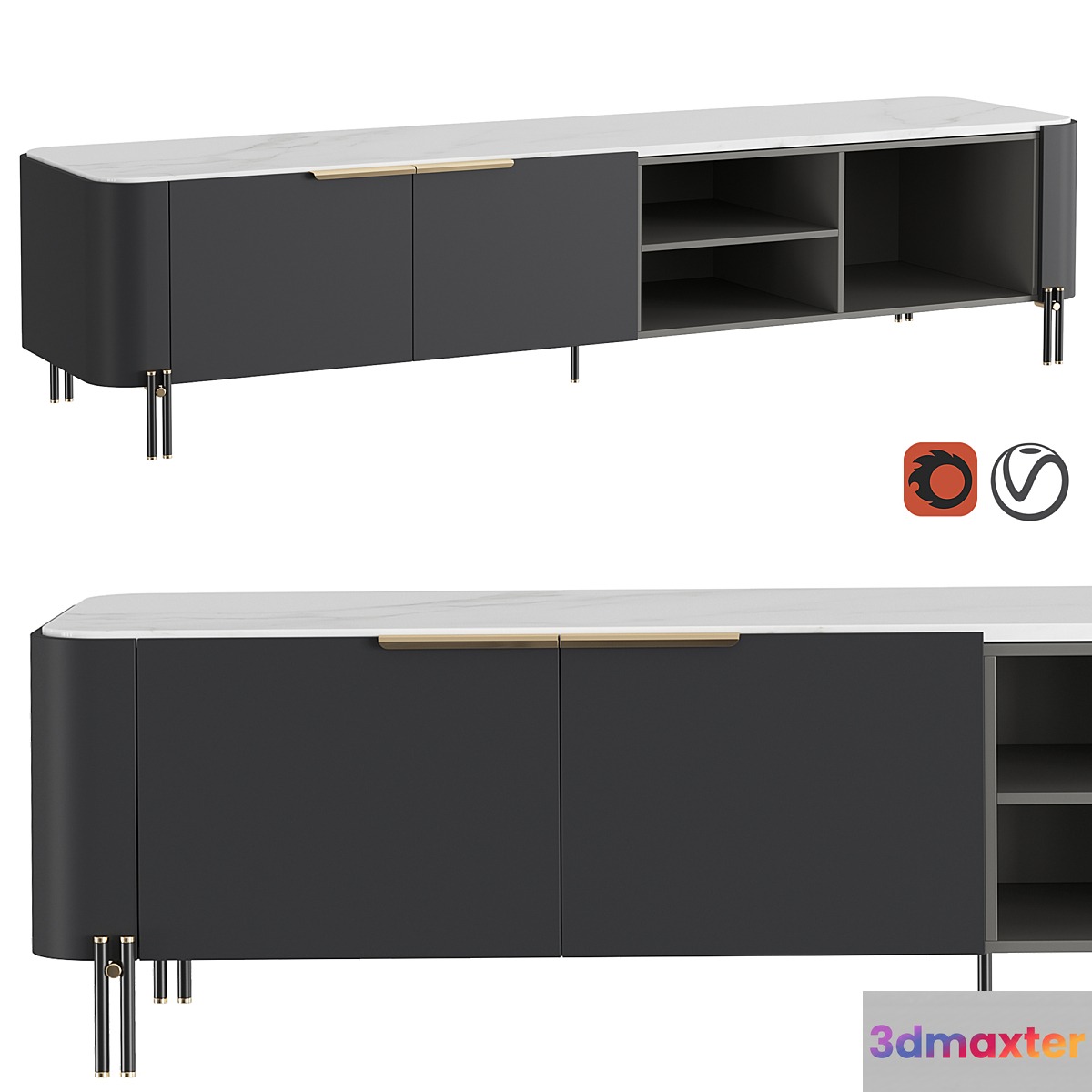 TV stand BAMBOO - No.2