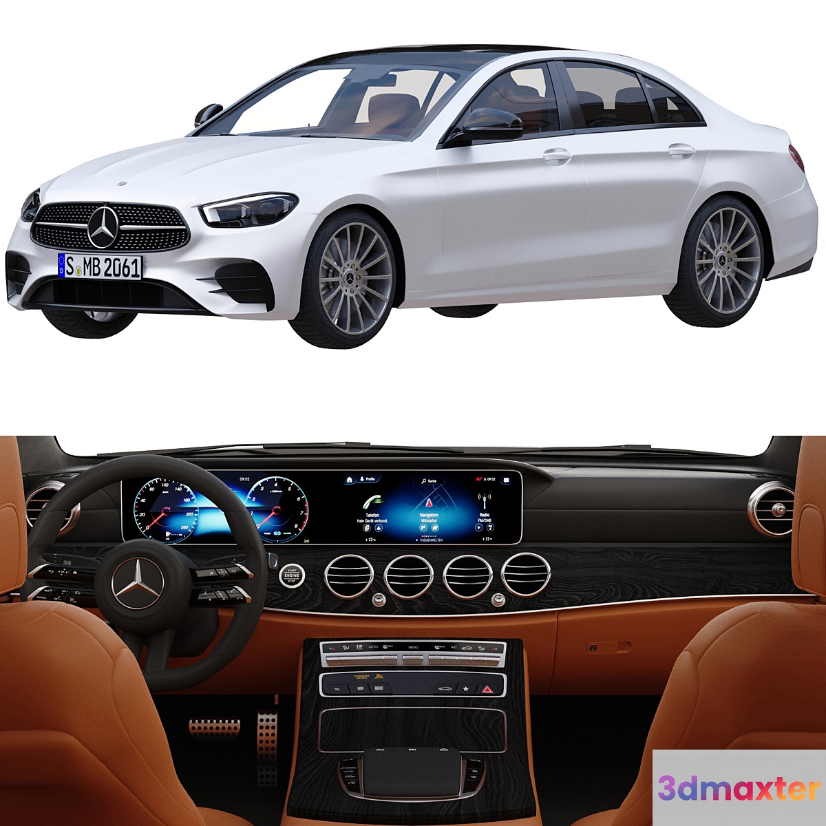 Mercedes Benz E Class AMG line 2021 3D Max