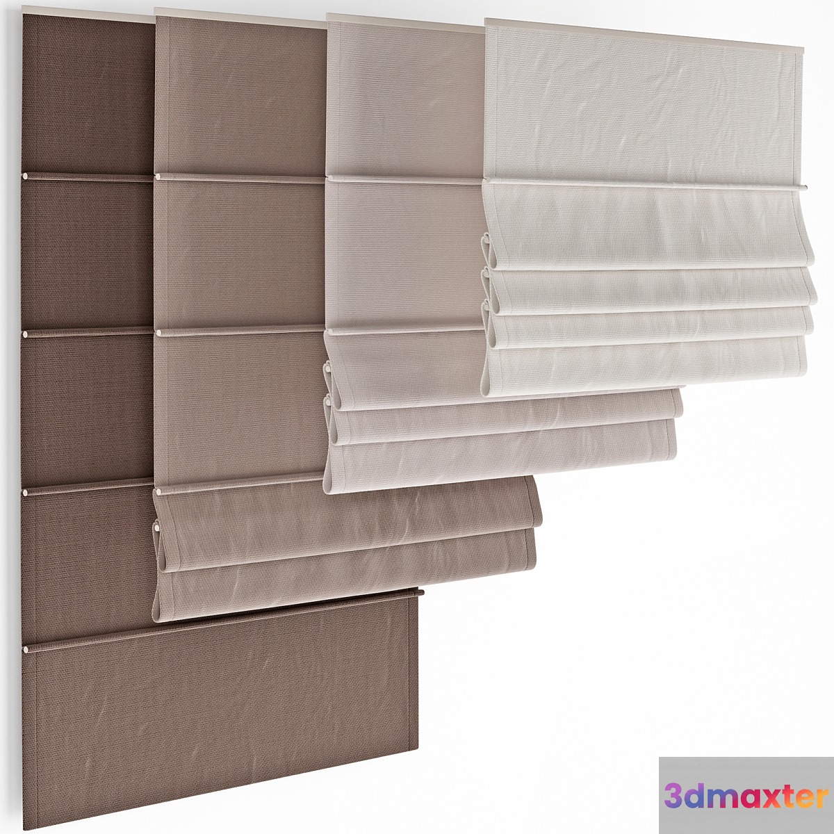 Roman shades 3D Max