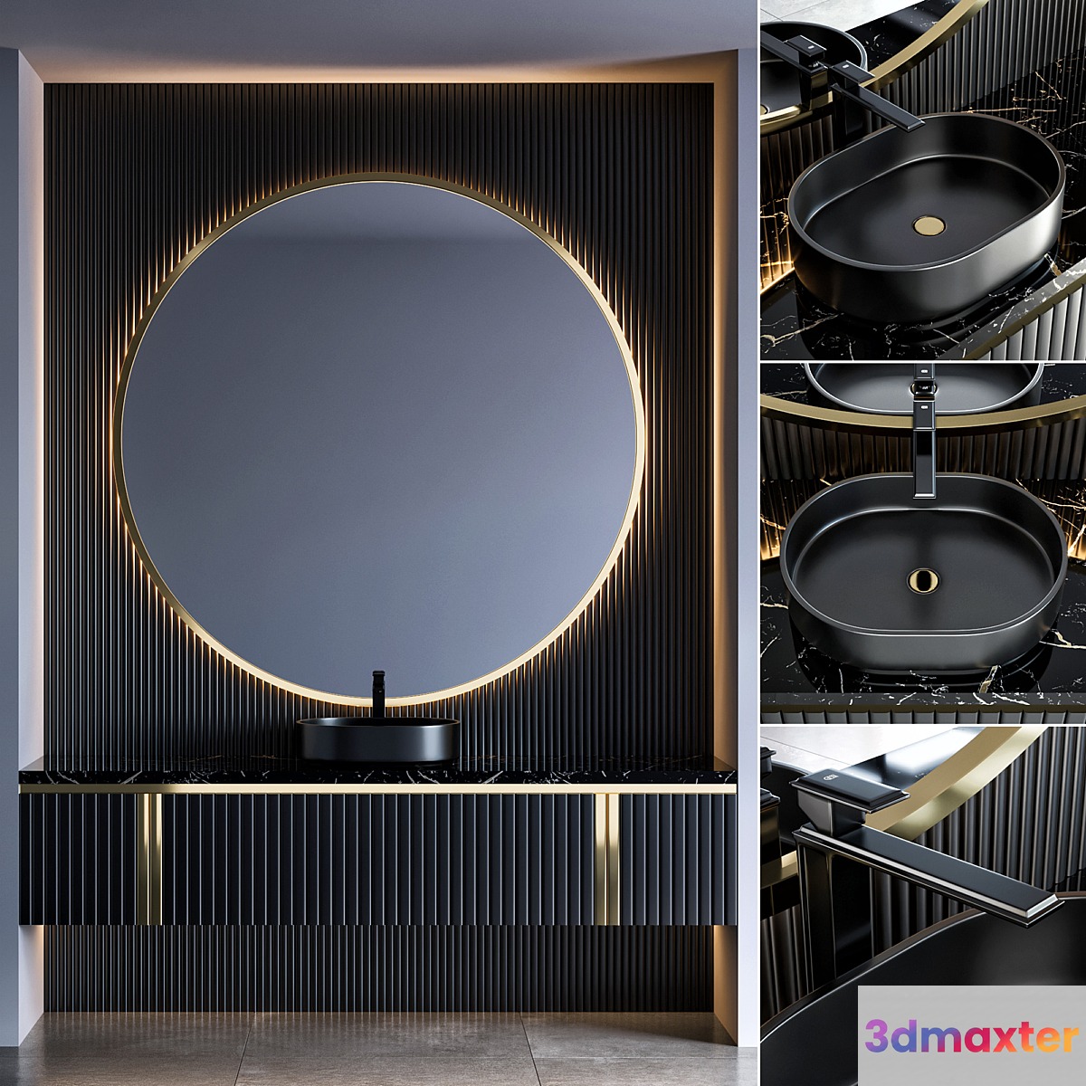 bathroom furniture 45 3D Max