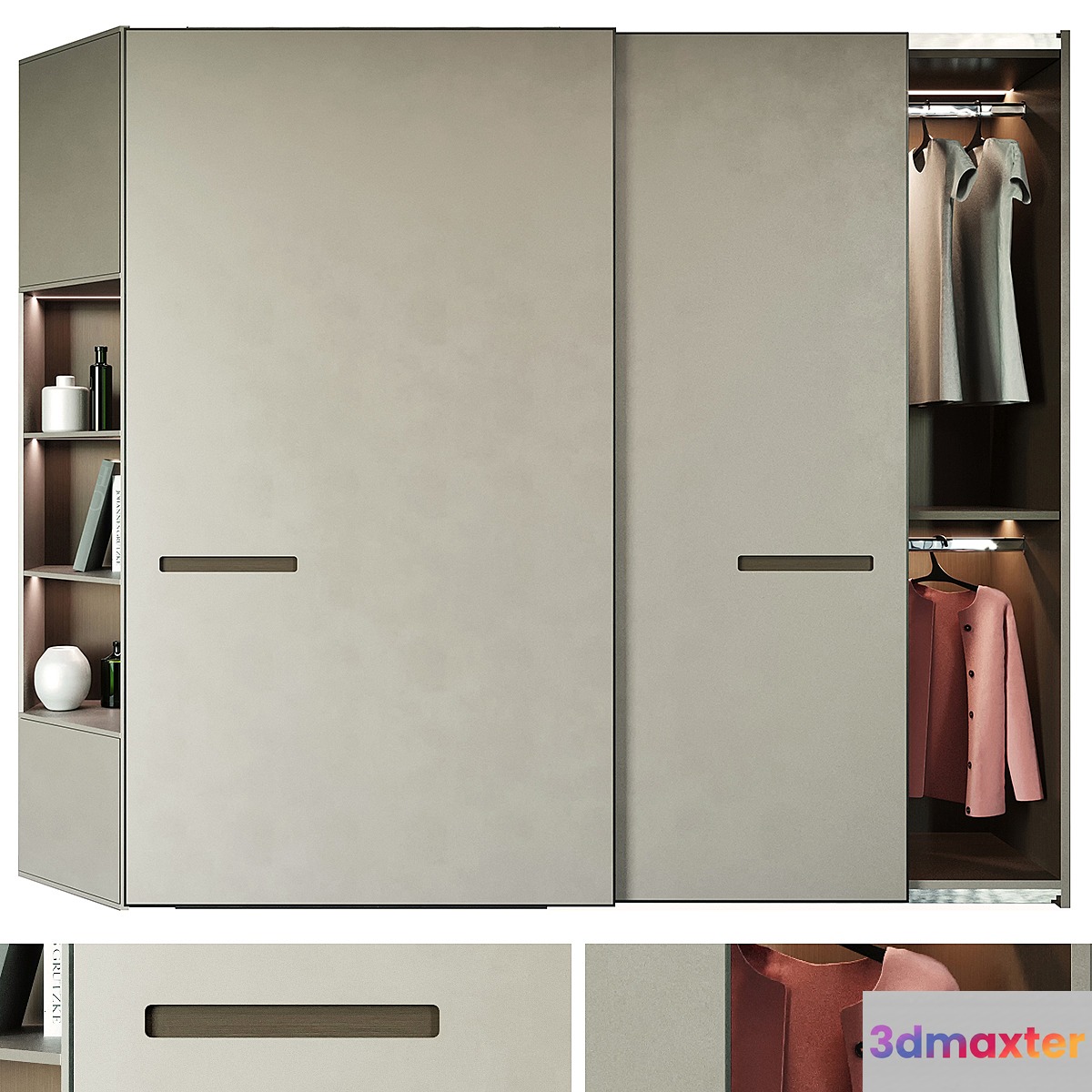 Modern laconic wardrobe 4 - No.3