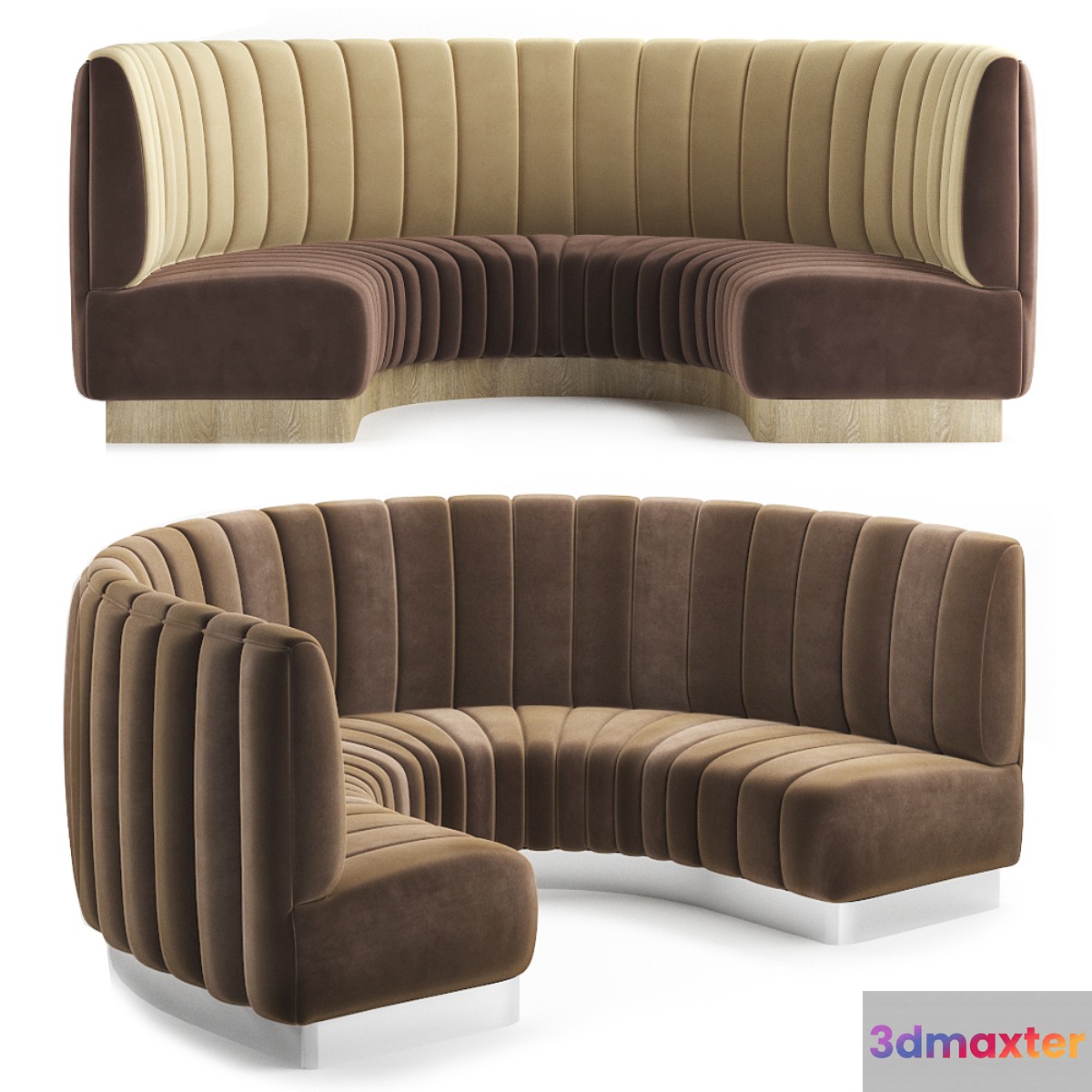 Restaurant sofa 18 3D Max