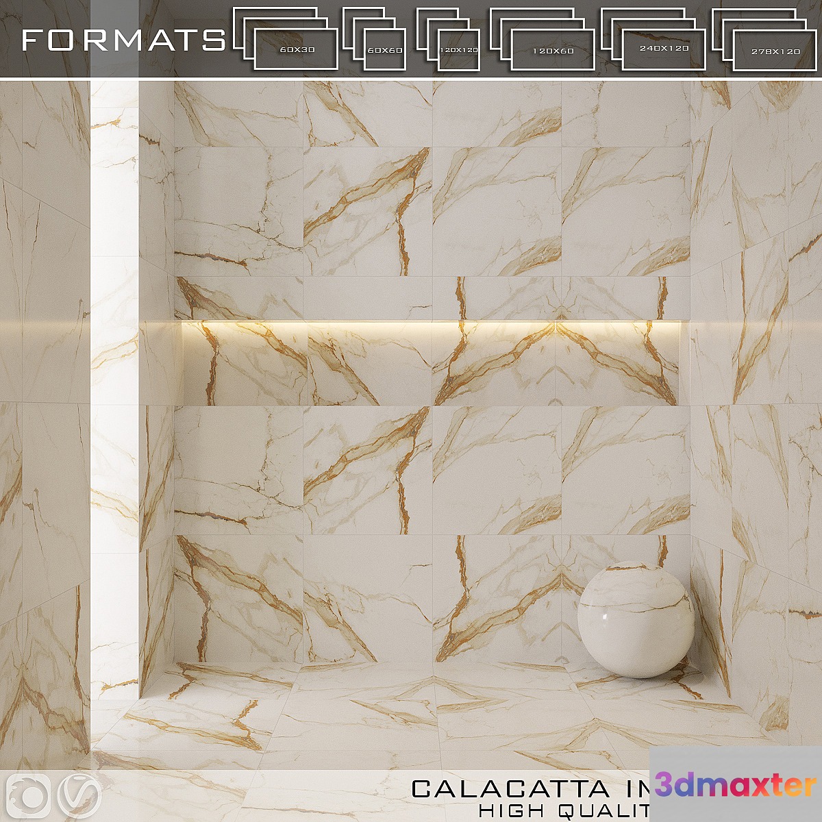 ATLAS CONCORDE CALACATTA IMPERIALE 3D Max