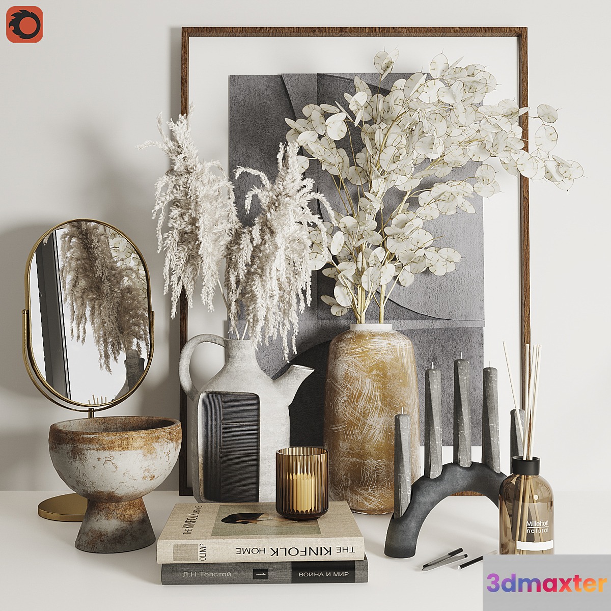 Decorative set 24 3D Max