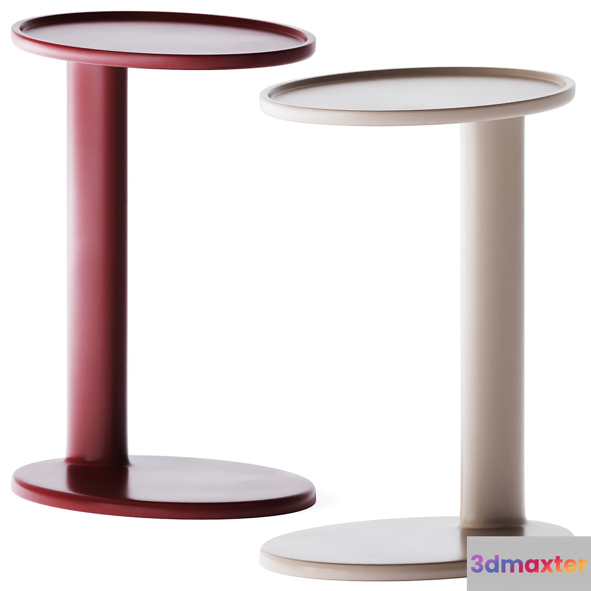 Metal Side Table Oliver by Flexform 3D Max