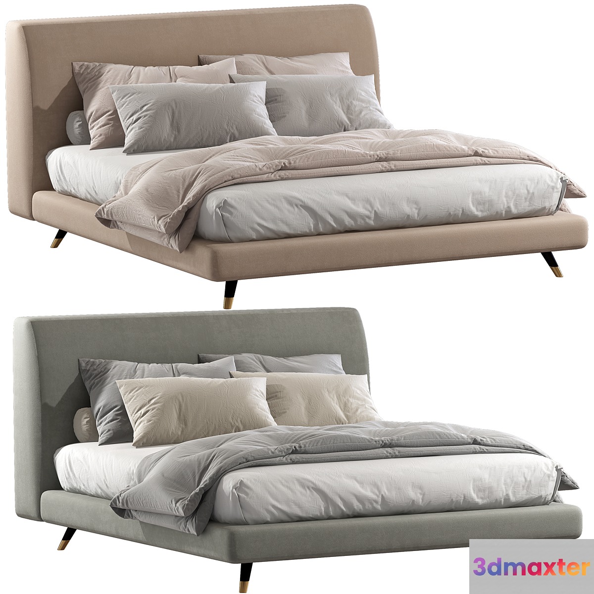ES Double bed By Twils 3D Max