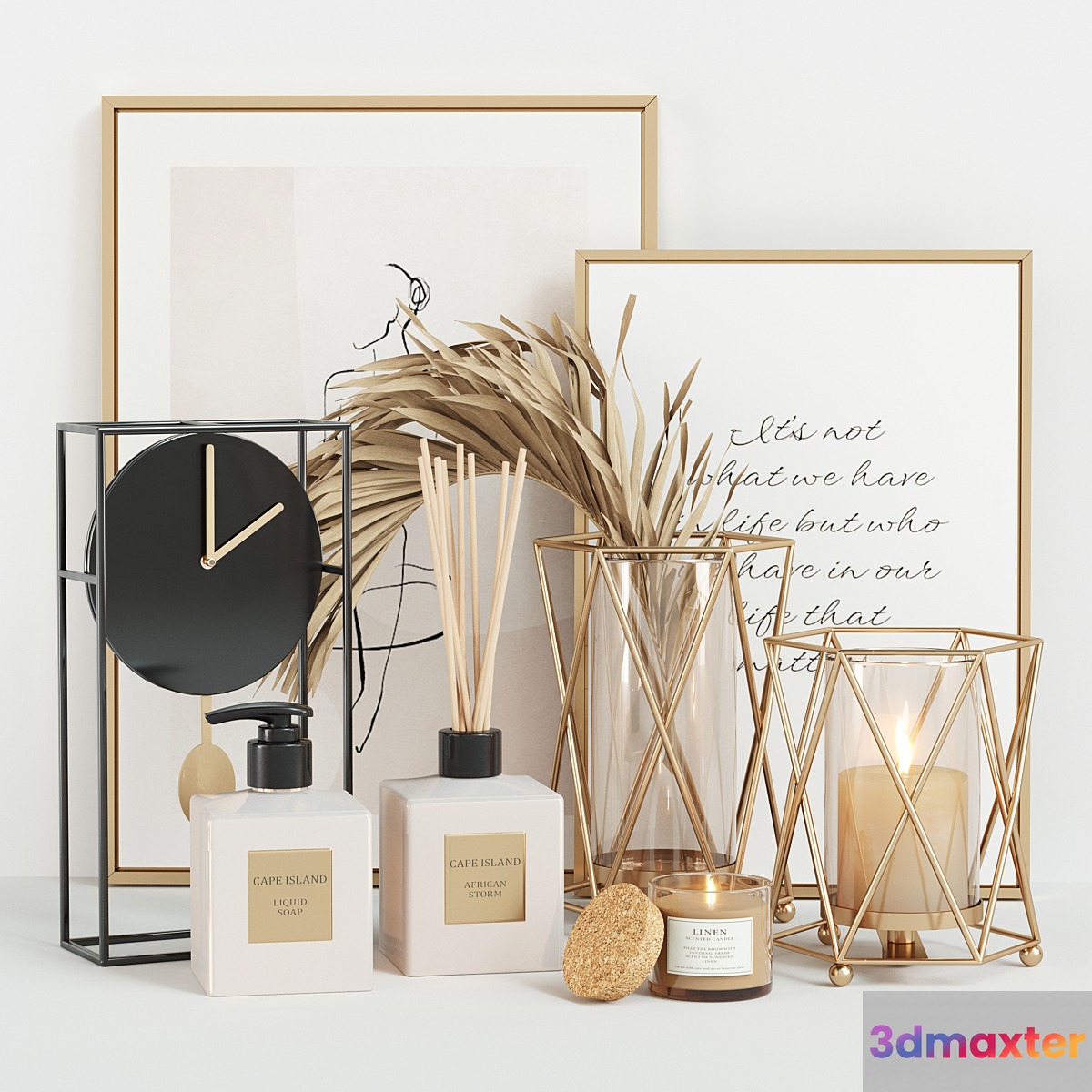 Cape Island Decor Set 04 3D Max