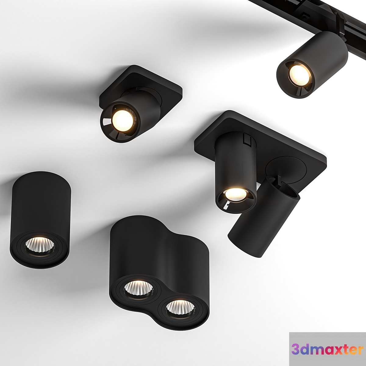 lucide light set 1 3D Max